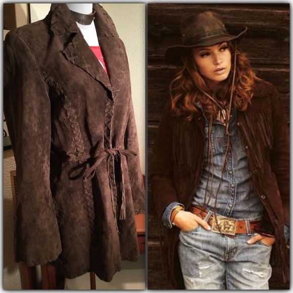 Vintage Jackets & Blazers - 💕HP💕Authentic Vintage whipstiched suede Jacket